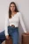 TRENDYOLMİLLA Dames Ecru Effen Lang Getailleerd Blouses