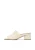 Heeled leather mules
