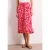 Street One Dames Midi-rok met elastische tailleband en print in Rood