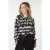 EsQualo Blouse Raglan Absolute Illusion Print