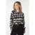 EsQualo Blouse Raglan Absolute Illusion Print