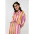 EsQualo Blouse Oversized Striped Print