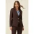 Oltre Technical Fabric Blazer Brown