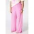 MS Mode loose fit semi-transparante casual broek Plus Size – roze