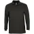 SOLS Heren-Winter II Poloshirt met lange mouwen van Piqué katoen (Zwart)