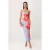 TRENDYOLMİLLA Dames Meerkleurig Bloemen Maxi Mouwloos Bodycon Jurken