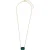 OTAZU Lady Di Necklace Emerald Green