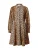 YAS Blousejurk ‘YASKAYA’  bruin / zwart / offwhite