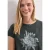 Street One Dames Shirt met hangende schouder en artwork in Groen