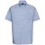 Russell Collection Heren Klassiek Oxford Overhemd met Korte Mouwen (Oxford Blauw)