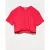 Dames Crop Crew Neck Katoenen T-shirt