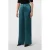 comma wide leg high waist broek petrol