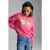 Oversized sweatshirt met print en ronde hals