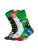 DillySocks Sokken ‘Strike & Score’  pastelblauw / grasgroen / rood / zwart