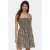 ONLY mini jurk met panterprint zwart