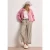 Street One Dames Casual broek met omslag in Beige