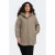 ONLY CARMAKOMA Carjuliet Quiltd Hood Zip Coat Otw Noos jas Plus Size – beige