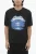 Slim Fit ROCK BAND ZODIAC GEMINI T-shirt met ronde hals en druppel in zwart