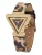 GUESS Analoog horloge ‘Fame’  beige / bruin / goud / zwart