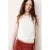 MANGO TEEN gebreide haltertop – ecru