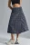 Hoge Taille Geruite Midi Rok