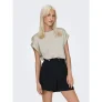 Only Shirt met korte mouwen ONLLIEKE S/S SATIN MIX TOP WVN NOOS