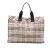 Tweedelige Huis Check Canvas Tote