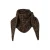 Life of Bulu triangle scarf Jiska donkerbruin