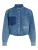 KARL LAGERFELD JEANS Blouse  blauw / wit
