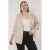 Trendyol Curve Dames Beige Effen Lang Relaxed fit Grote maten Blazers