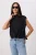 TRENDYOLMİLLA Dames Zwart Effen Mouwloos Regular fit Blouses