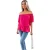 AX Paris Dames/Dames Ruffle Hem Bardot Top (Heet Roze)