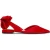 Steve Madden Synthia Flat Shoes Red Satin
