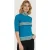EsQualo Top Col Scalloped Edges Petrol