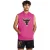 Under Armour Mannen-hoodie zonder mouwen met stierenkop (Roze)