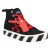 OFF-WHITE Vulcanized Hi Zwart Rood Canvas
