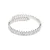 Luxenter armband met glanzende zirkonia zilverkleurige afwerking – Comega
