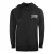 Cavalli Class gebloemd vet logo zwarte hoodie met rits