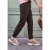 Broek met Mid Waist-taille en wijd uitlopende pijpen in een Loose Fit-pasvorm