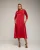 Oversized zijden jurk