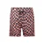 No Way Monday zwemshort geruit zalm/zwart