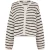Edited Dames/Dames Ida Stripe Gehaakt Vest (Zwart)