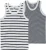 PETIT BATEAU Onderhemd  nachtblauw / wit