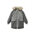 Wheat winterparka met imitatiebontkraag – grijs/lichtgrijs