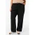 Zizzi high waist flared broek Plus Size – zwart