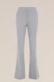 WE Fashion – Dames Flared pantalon – Regular fit – Lichtgrijs –