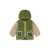 Babyface teddy reversible jas – groen/antraciet