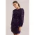 WE Fashion korte jurk met pailletten – donkerpaars