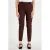 Cache Cache tapered cropped pantalon met ceintuur – donkerbruin