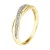 Alliance Cross Diamonds 0,034 Cts Yellow Gold